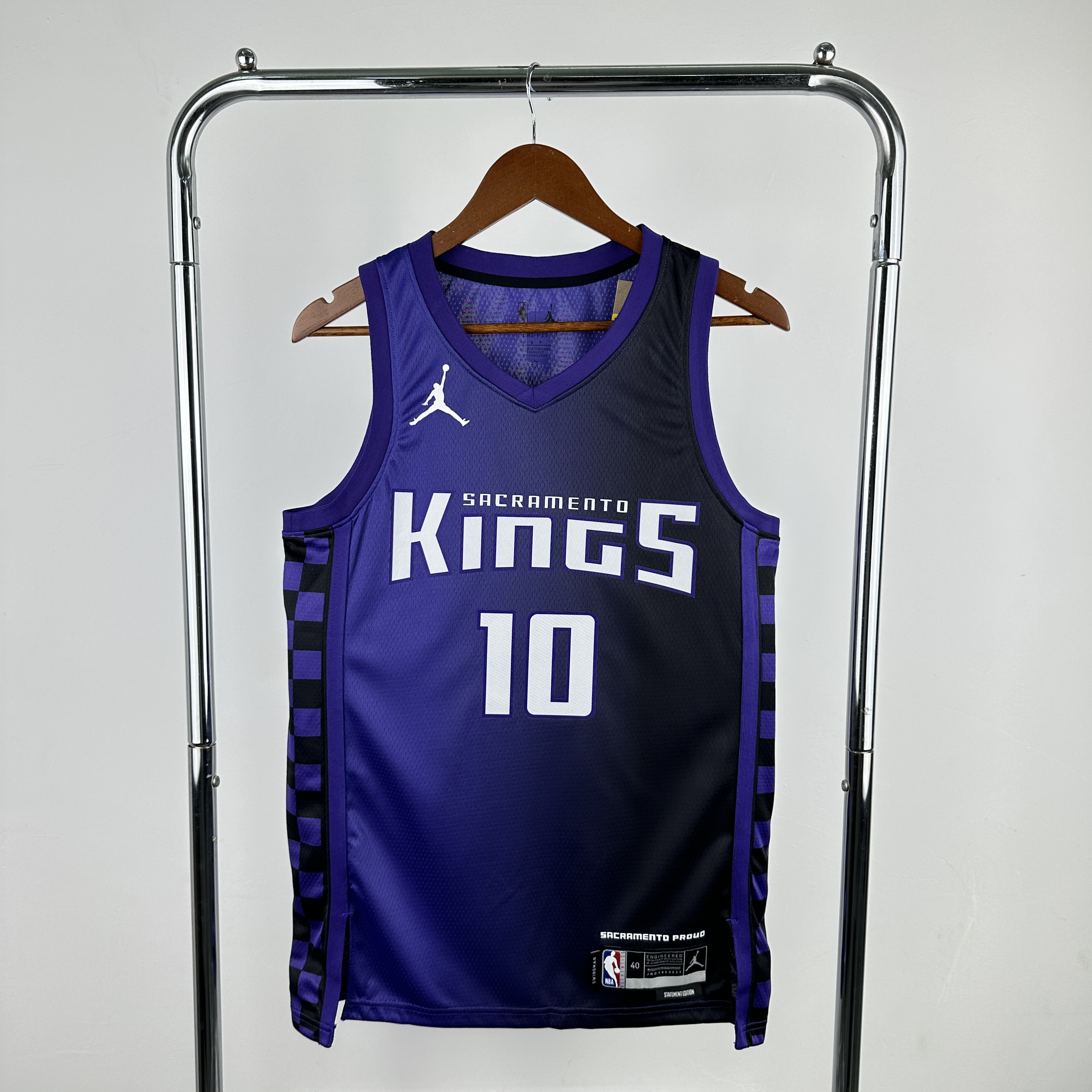 Men Sacramento Kings #10 DeRozan Purple Jordan style 2024 NBA Jersey->sacramento kings->NBA Jersey